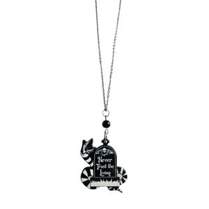 Beetlejuice 'Never Trust the Living' Sandworm Pendant Necklace